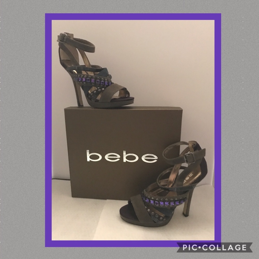 Studded bebe Platforms..